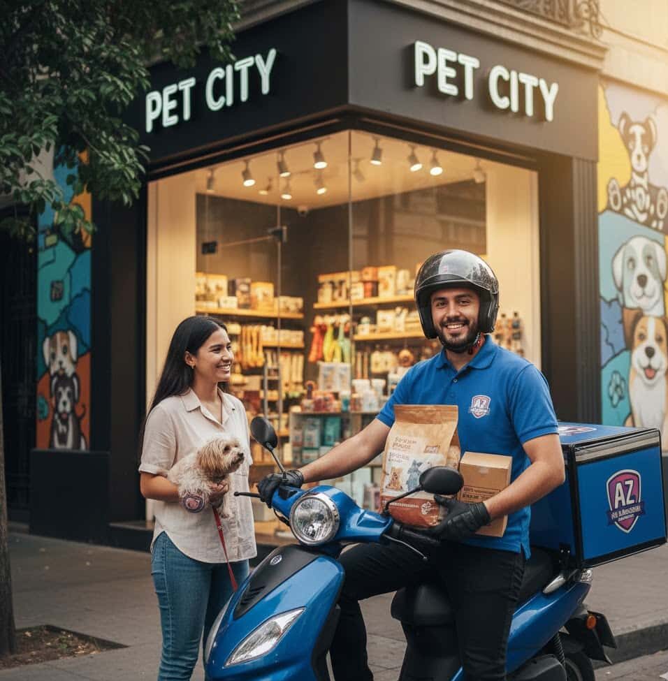 Repartidor en Motocicleta